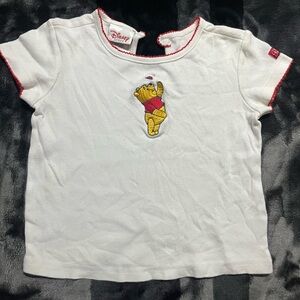 Disney White Tee with Winnie the Pooh Patch